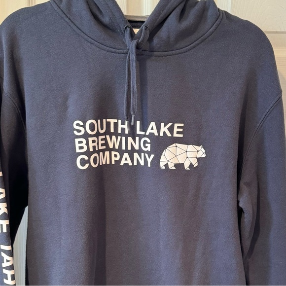 AS Colour Pullover Blue Hoodie Sweatshirt Men's Size L Fits Like A Medium - Picture 3 of 13